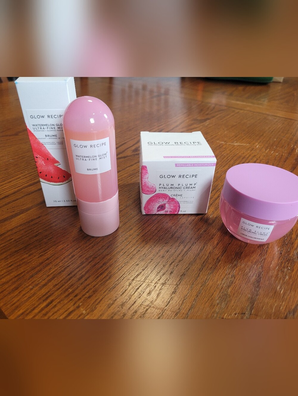 Glow Recipe Pink Watermelon Mist & Plum Plump Cream Duo